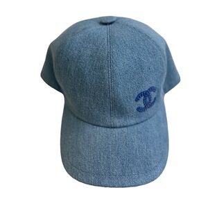 Chanel blue jean baseball cap